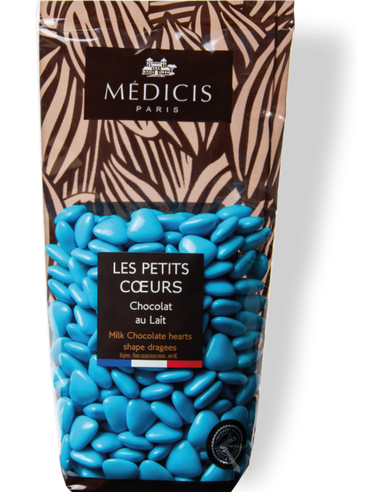 Petits Coeurs Turquoise - Médicis Paris - Dragées fabriquées en France