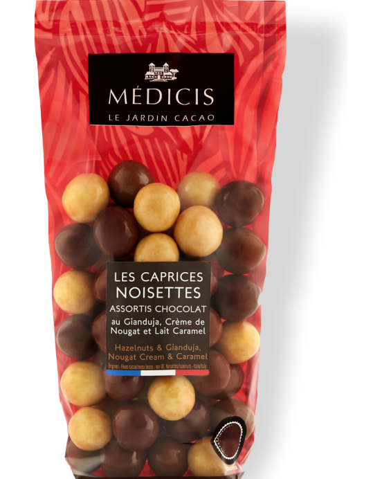 Caprices Cacao Gianduja - Médicis Paris - Chocolats fabriqués en France