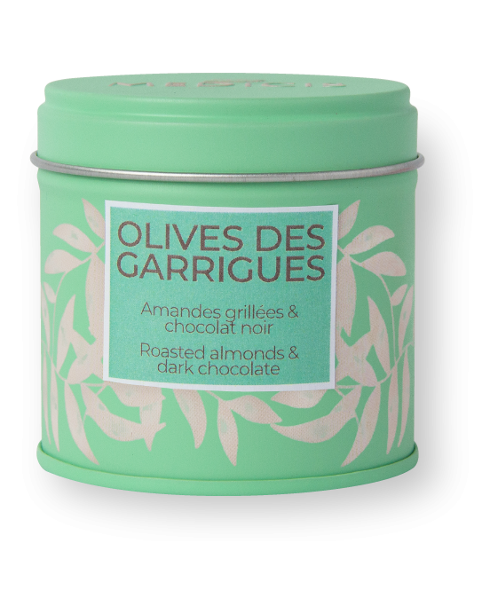 Boîte Man'Am Olives des Garrigues - Dragées Médicis Paris - Dragées fabriquées en France