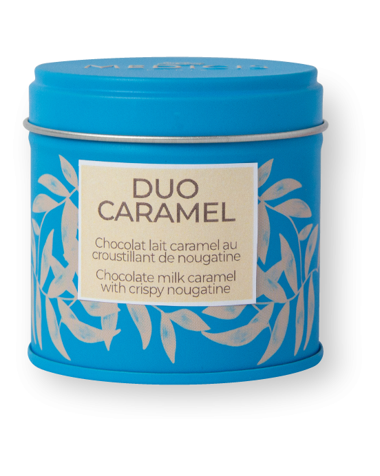 Boîte Man'Am Duo Caramel fleur de sel - Dragées Médicis Paris - Dragées fabriquées en France