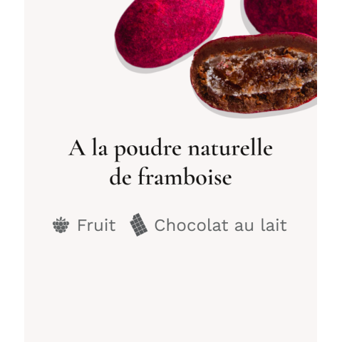 Fruits du Jardin Framboise - Médicis Paris - Chocolats fabriqués en France