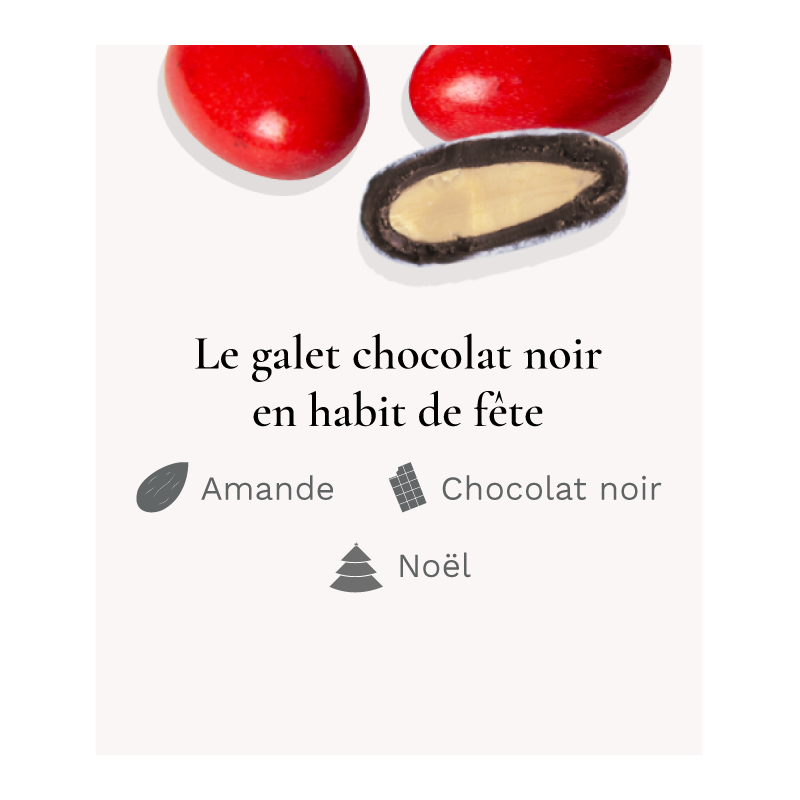 Galet de Noël - Médicis Paris - Chocolats fabriqués en France