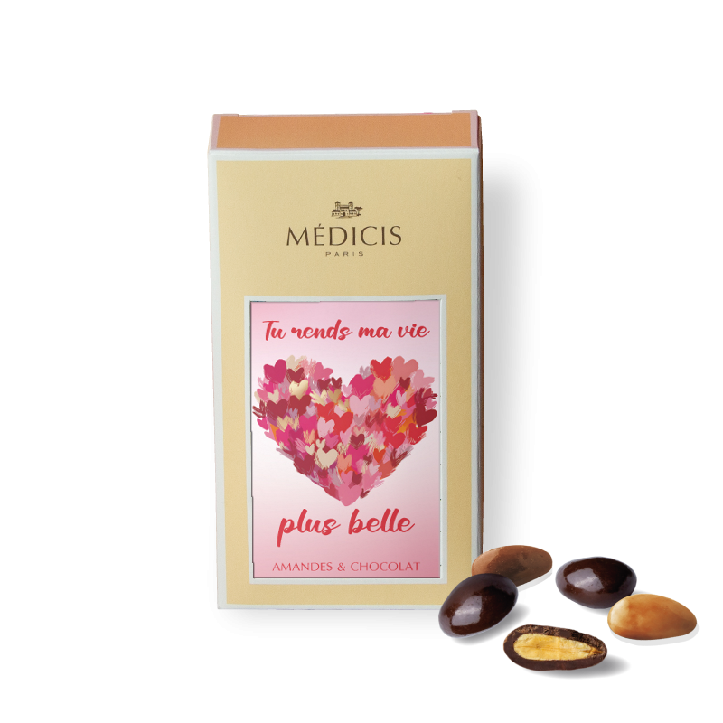 Boite Message La vie est belle - Médicis Paris - Chocolats fabriqués en France